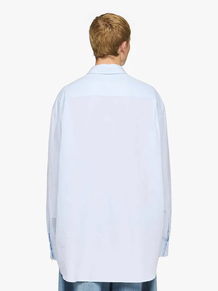 Men Tops and Shirts JW Anderson 039WINDOW039 EMBROIDERED SHIRT Light Blue Men Tops and Shirts JW Anderson 039WINDOW039 EMBROIDERED SHIRT Light Blue