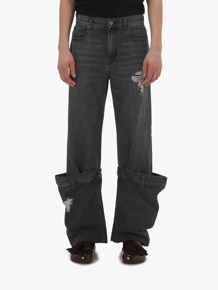 Men Trousers and Shorts JW Anderson BUCKET DENIM JEANS Grey Men Trousers and Shorts JW Anderson BUCKET DENIM JEANS Grey