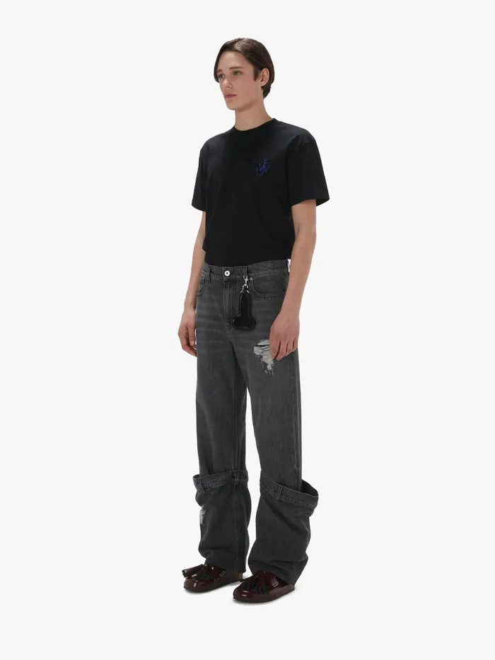 Men Trousers and Shorts JW Anderson BUCKET DENIM JEANS Grey Men Trousers and Shorts JW Anderson BUCKET DENIM JEANS Grey