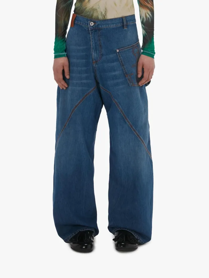 Men Trousers and Shorts JW Anderson TWISTED WORKWEAR DENIM JEANS Light Blue Men Trousers and Shorts JW Anderson TWISTED WORKWEAR DENIM JEANS Light Blue