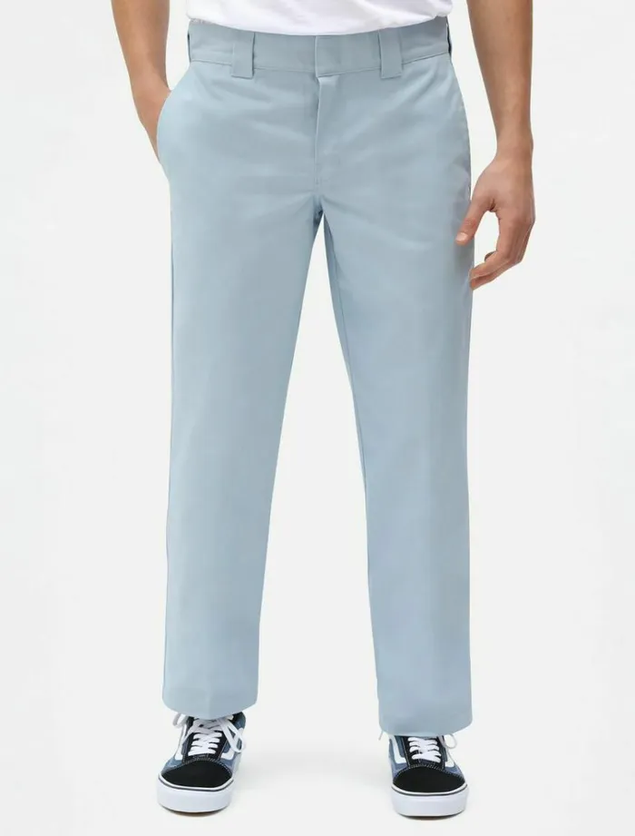 Men Trousers Dickies 873 Slim Straight Work Pant Fog Blue
