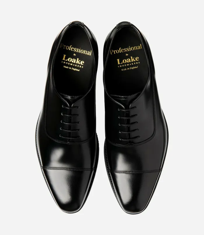 Men Truman Black Toe Caps Loake Men Truman Black Toe Caps Loake