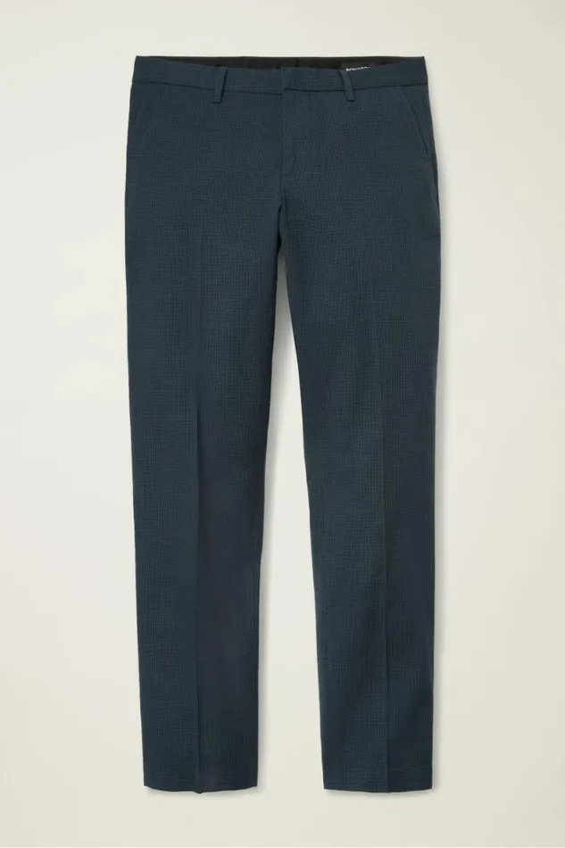 Men Weekday Warrior Dress Pants Charcoal Micro Check Bonobos Dress Pants