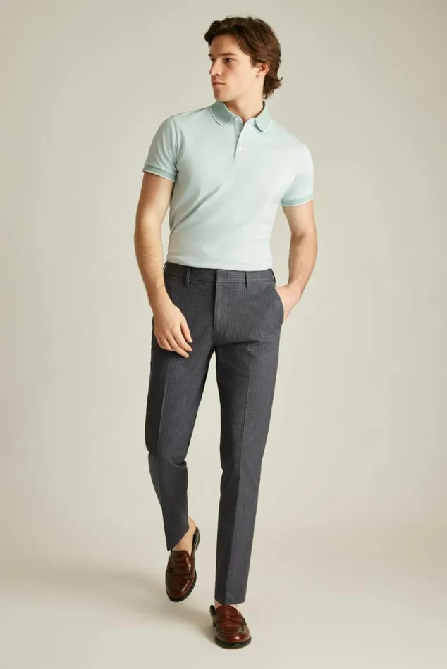 Men Weekday Warrior Dress Pants Charcoal Twill Check Bonobos Dress Pants