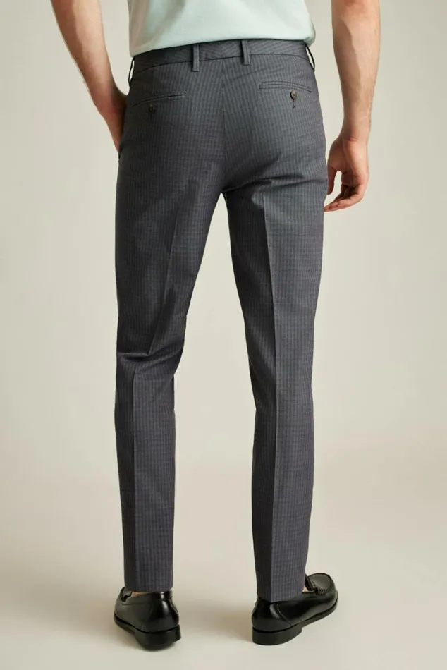 Men Weekday Warrior Dress Pants Charcoal Twill Check Bonobos Dress Pants