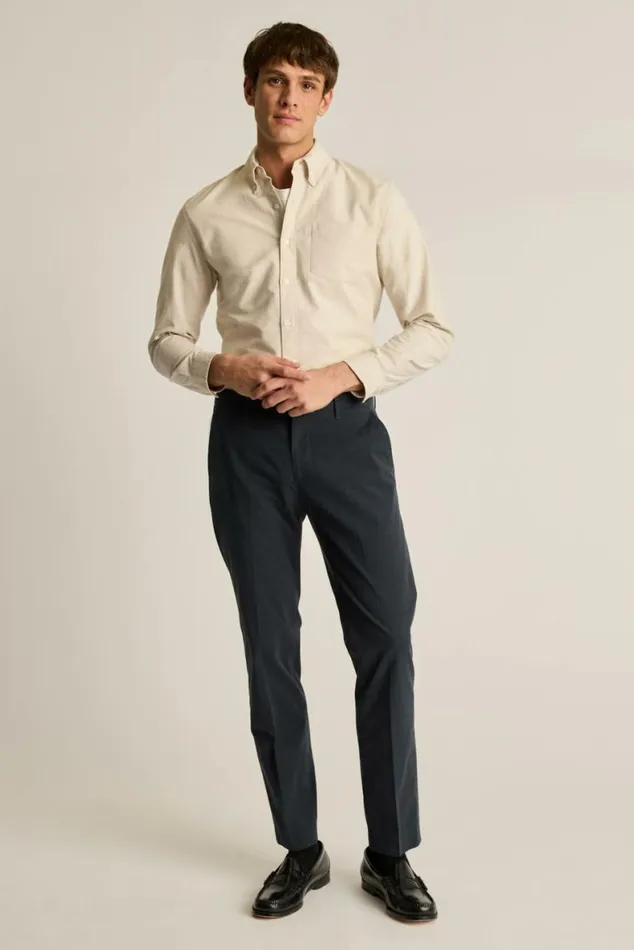 Men Weekday Warrior Dress Pants Thursday Dark Navy Glen Check Bonobos Dress Pants