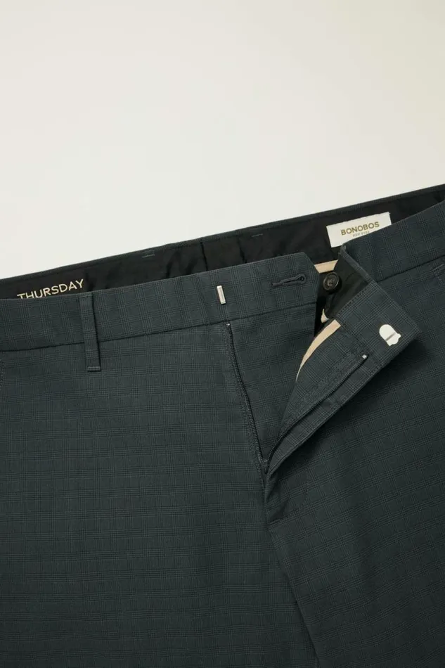 Men Weekday Warrior Dress Pants Thursday Dark Navy Glen Check Bonobos Dress Pants