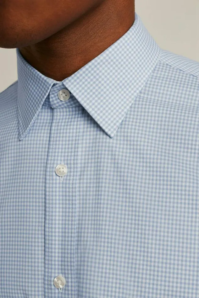 Men Weekday Warrior Dress Shirt Blue Perrytown Check Bonobos Business Casual Shirts