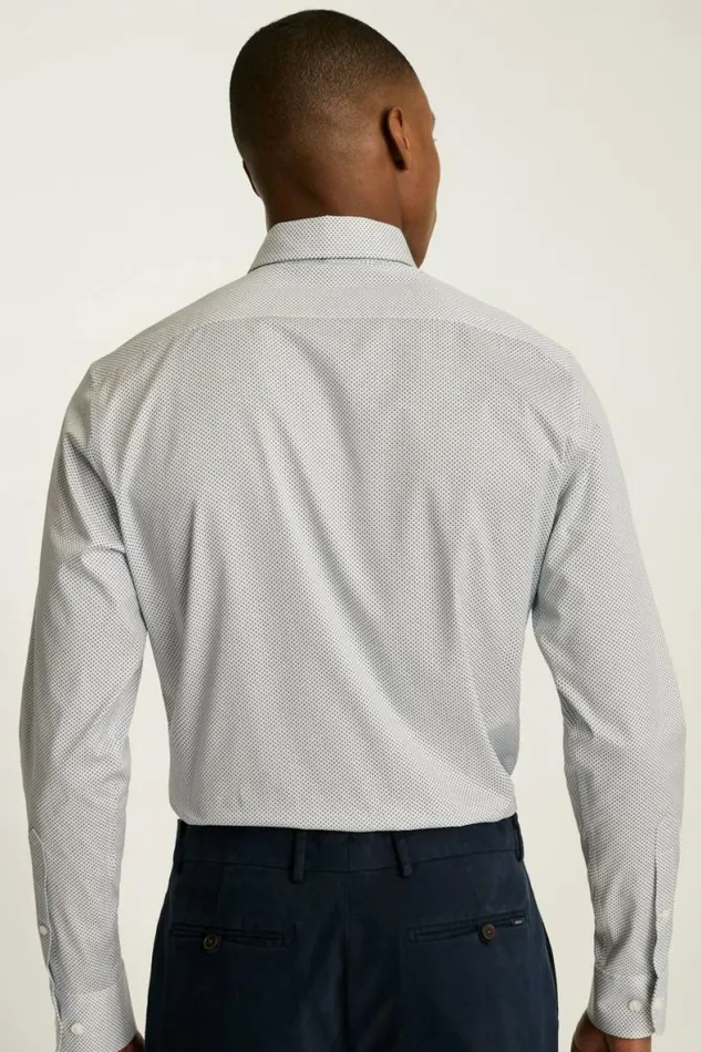 Men Weekday Warrior Dress Shirt Blue Spring Geo Bonobos Business Casual Shirts