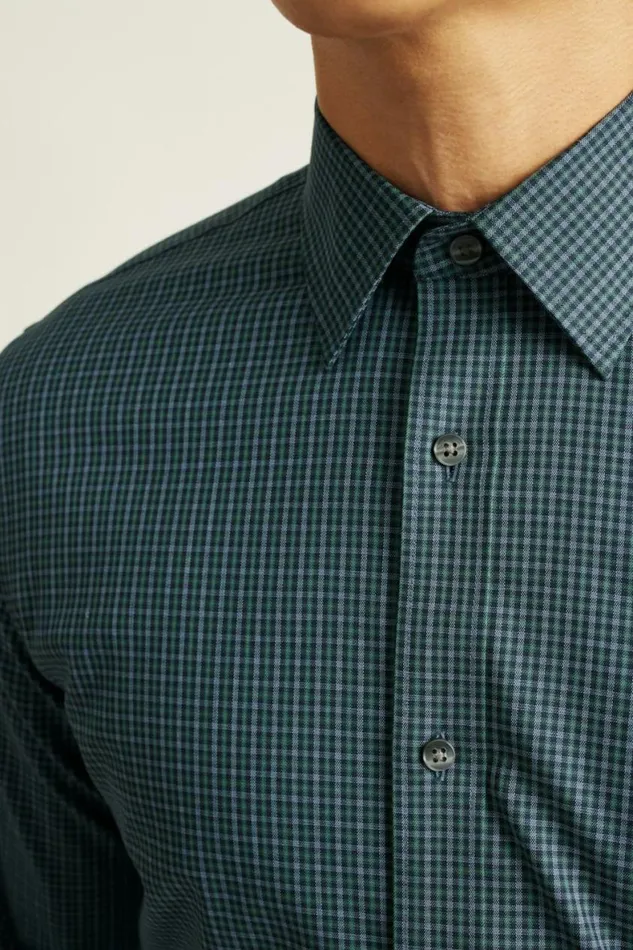 Men Weekday Warrior Dress Shirt Navy Plaid Bonobos Business Casual Shirts