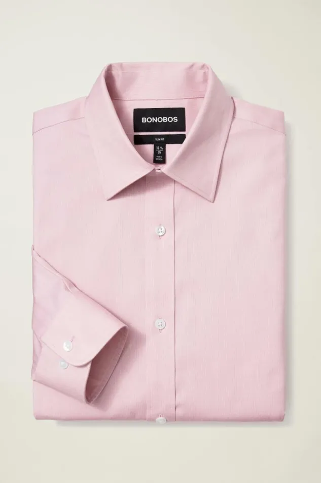 Men Weekday Warrior Dress Shirt Pink Stripe Bonobos Business Casual Shirts