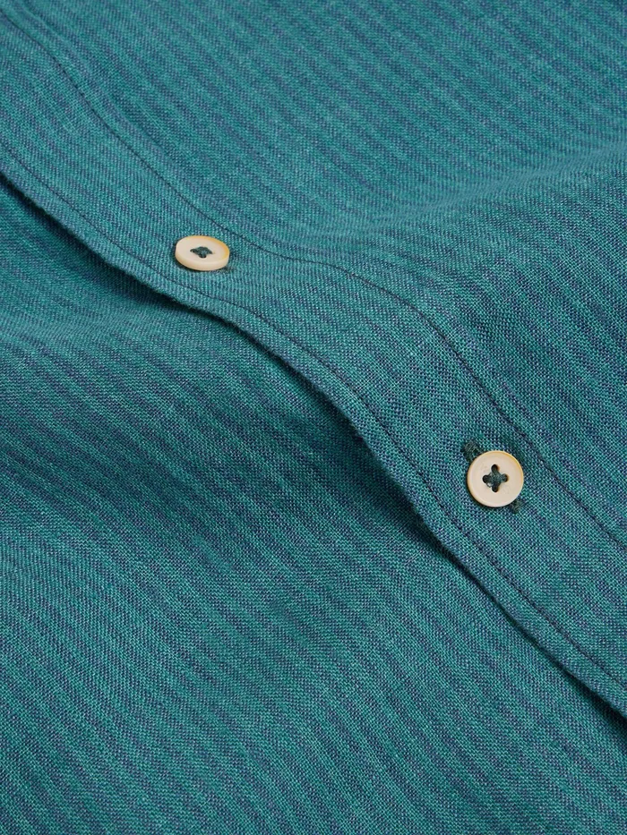 Men White Stuff Clothing Pembroke SS Linen Stripe Shirt Men White Stuff Clothing Pembroke SS Linen Stripe Shirt