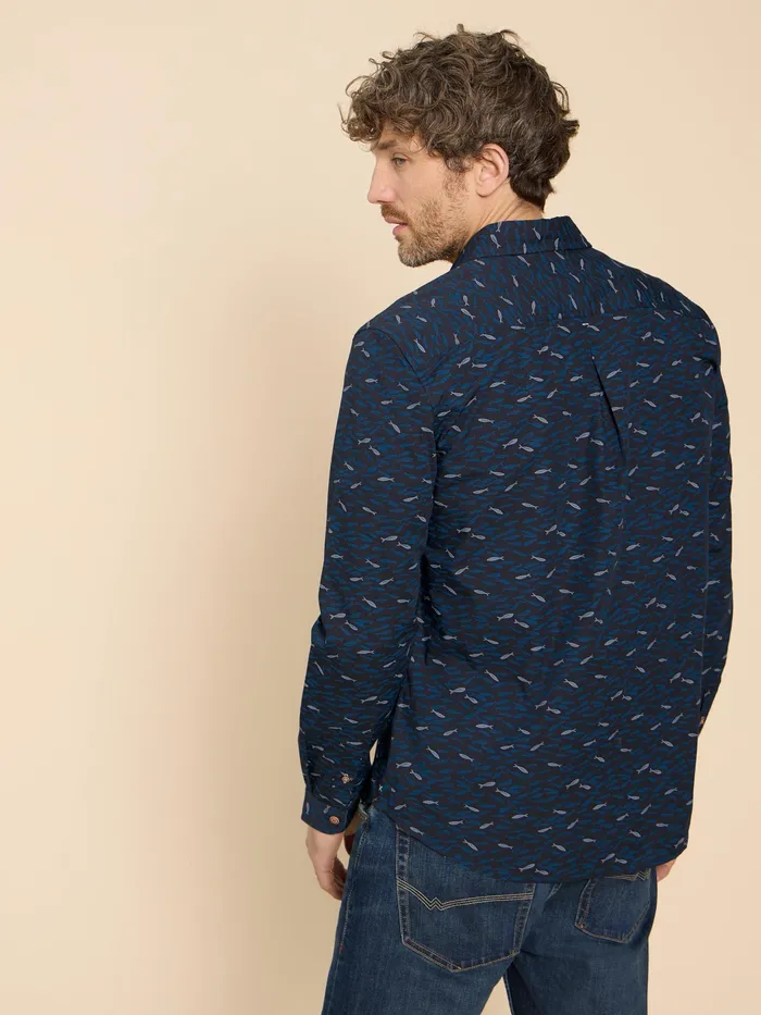 Men White Stuff Clothing Shoal Printed LS Shirt Men White Stuff Clothing Shoal Printed LS Shirt