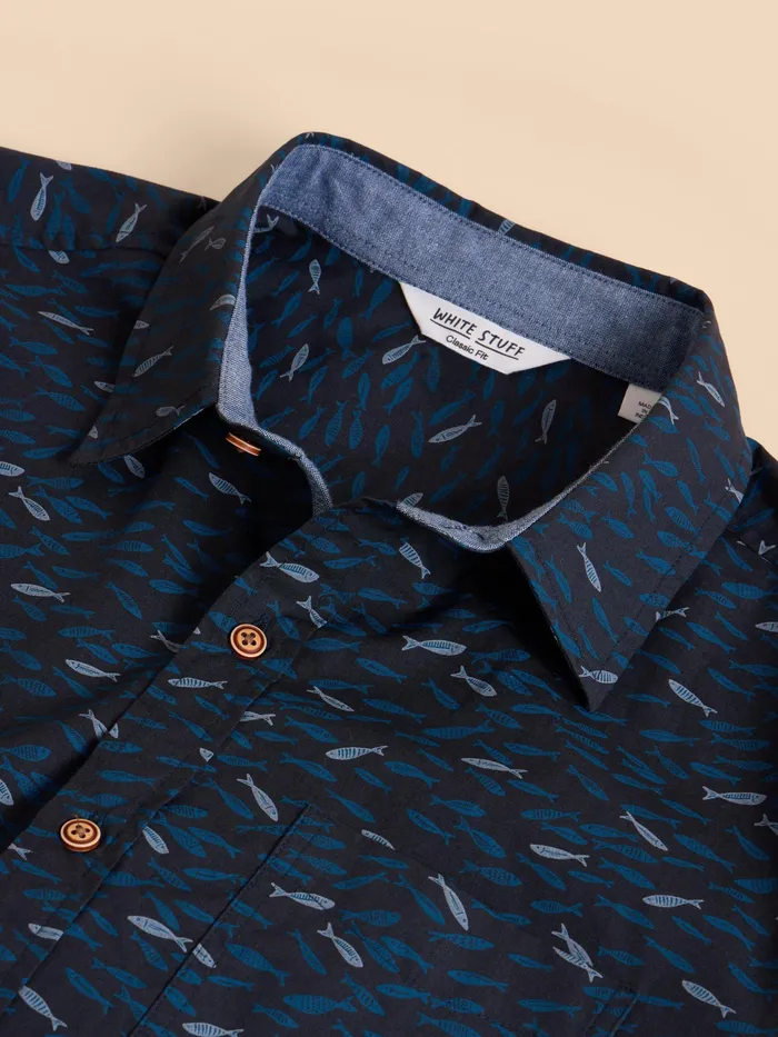 Men White Stuff Clothing Shoal Printed LS Shirt Men White Stuff Clothing Shoal Printed LS Shirt