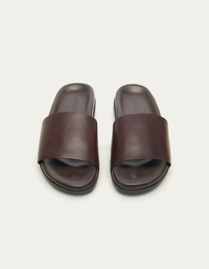 Men Wilbur Leather Sandal 8211 Brown Les Deux Shoes