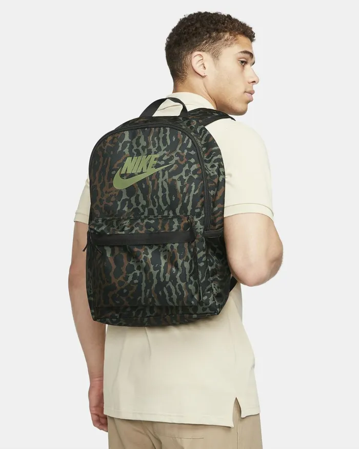 MenWomen Nike Bags And Backpacks Heritage Blackblackoil Green