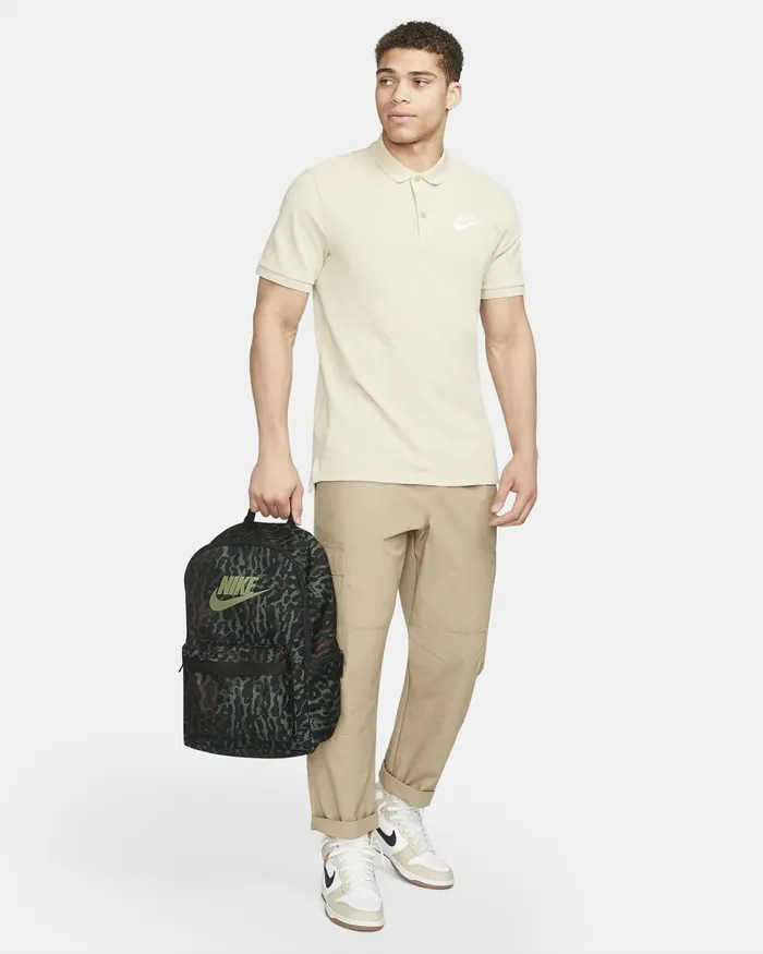 MenWomen Nike Bags And Backpacks Heritage Blackblackoil Green