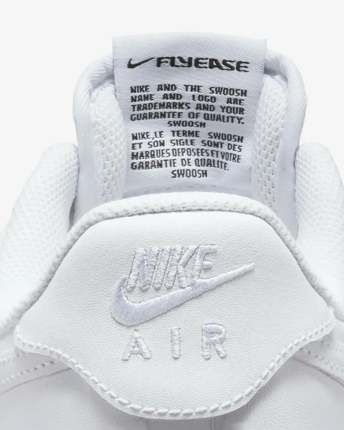 MenWomen Nike Lifestyle Air Force 1 03907 EasyOn Whitewhitewhite