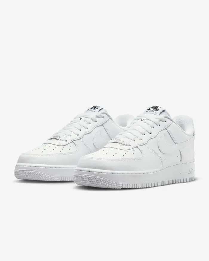 MenWomen Nike Lifestyle Air Force 1 03907 EasyOn Whitewhitewhite