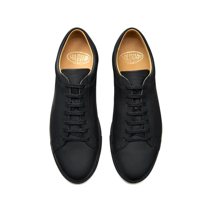 MenWomen Solovair Sneakers Black Greasy Sneaker 070