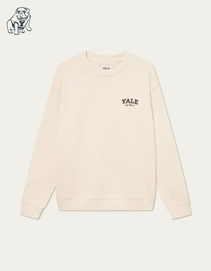 Men Yale Bulldog Sweatshirt 8211 Ivory Les Deux HoodiesSweatshirts