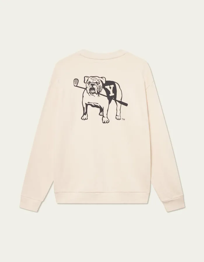 Men Yale Bulldog Sweatshirt 8211 Ivory Les Deux HoodiesSweatshirts
