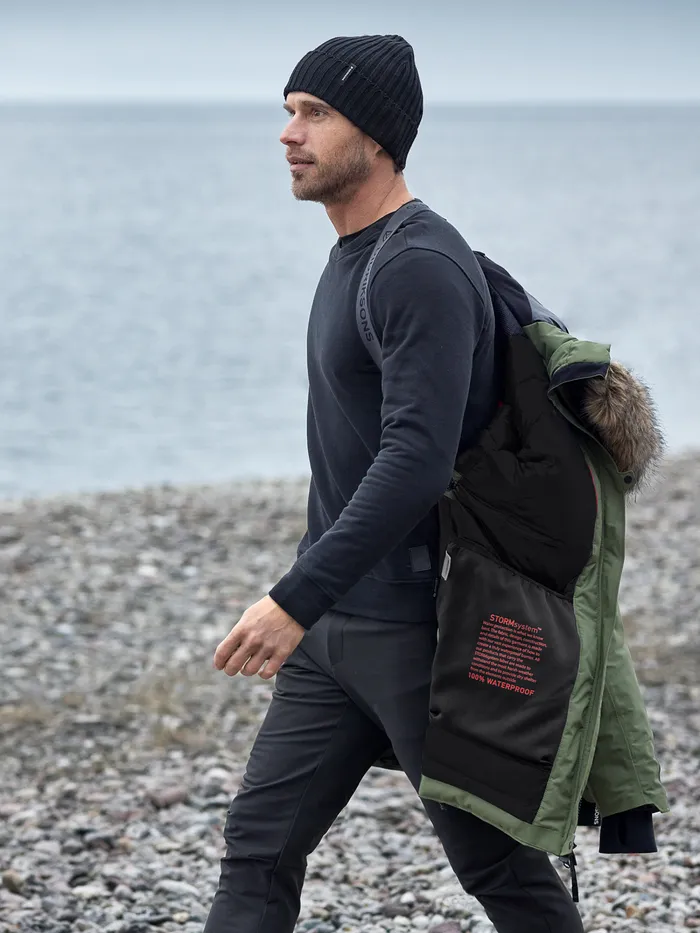Men Zeus Parka Wild Forest Green Didriksons Autumn Jackets