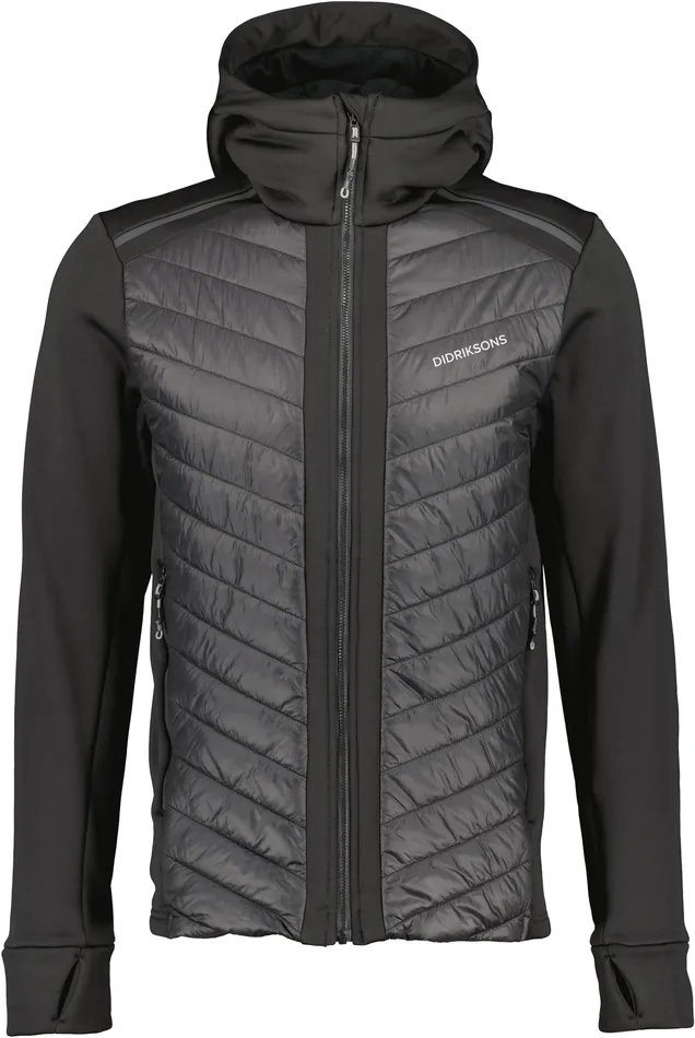 Men Zuko FullZip Black Didriksons Outdoor Jackets