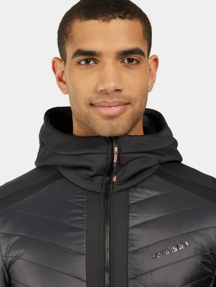 Men Zuko FullZip Black Didriksons Outdoor Jackets