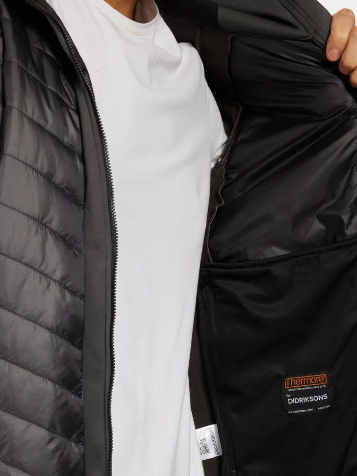 Men Zuko FullZip Black Didriksons Outdoor Jackets