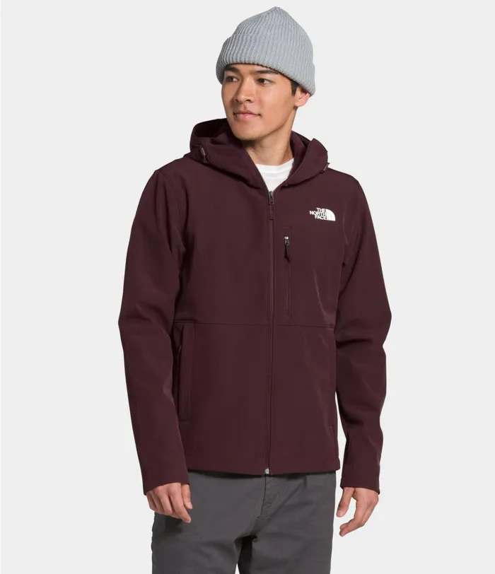 Mens Apex Bionic Hoodie Root Brown The North Face Softshell