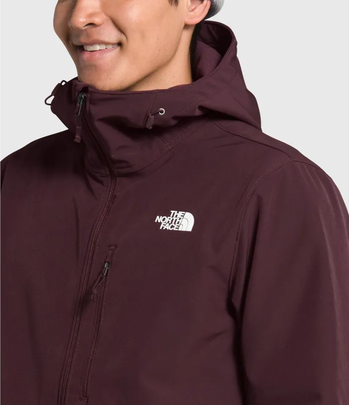 Mens Apex Bionic Hoodie Root Brown The North Face Softshell