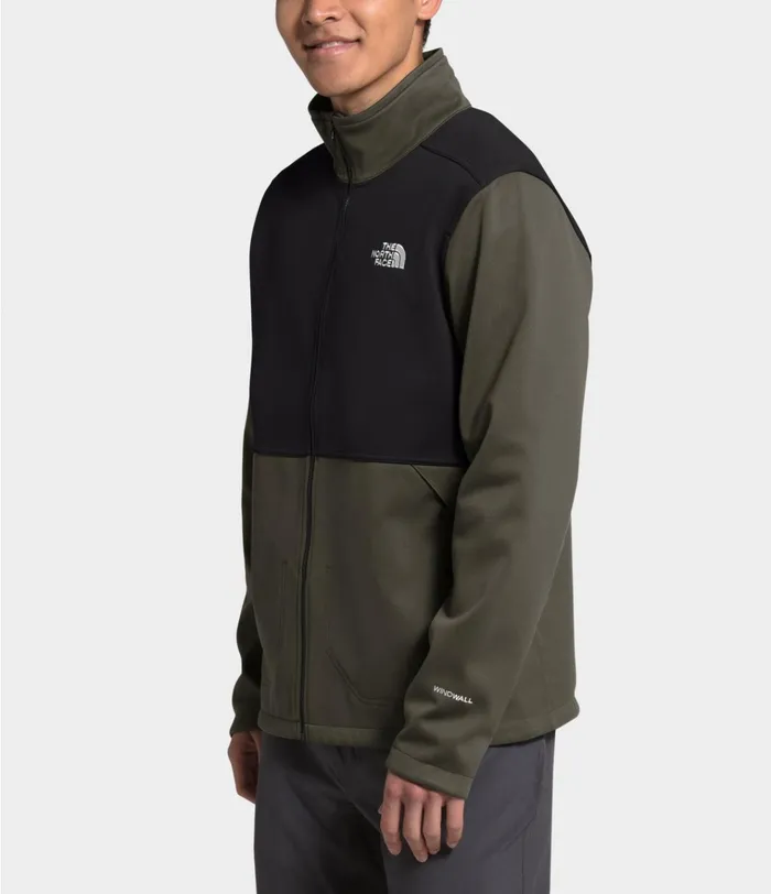 Mens Apex Canyonwall Jacket New Taupe Greentnf Black The North Face Fleece