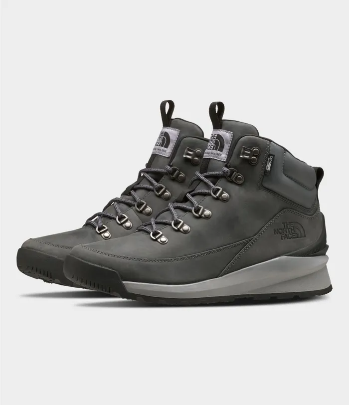 Mens BackToBerkeley Mid WP Zinc Greytnf Black The North Face Winter Boots