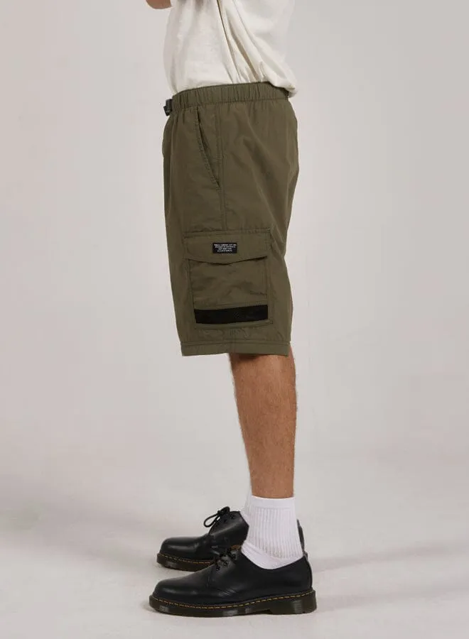 Mens Big Slacker High Standards Zip Off Cargo Pant Aloe Thrills Pants