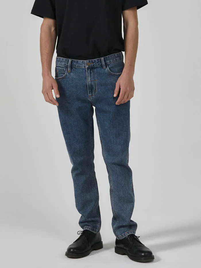 Mens Bones Denim Jean Highway Blue Thrills Denim