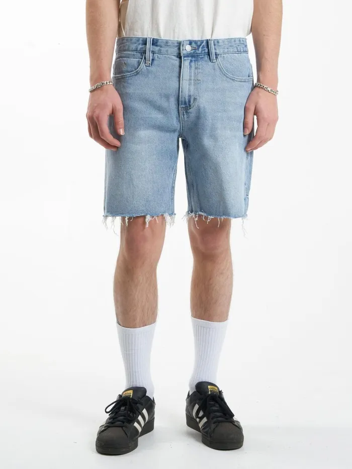 Mens Bones Denim Short Endless Blue Thrills Denim Shorts
