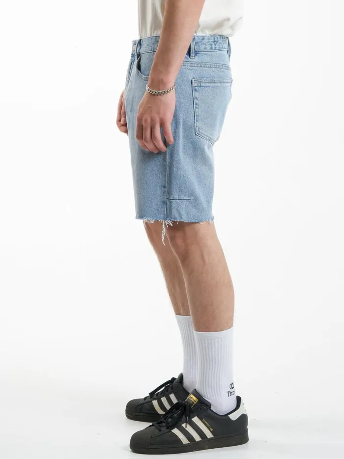 Mens Bones Denim Short Endless Blue Thrills Denim Shorts