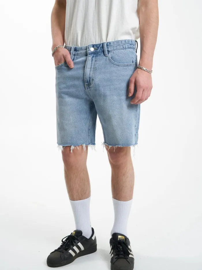 Mens Bones Denim Short Endless Blue Thrills Denim Shorts