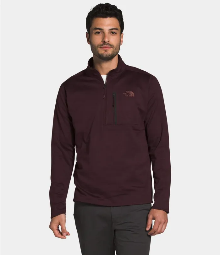 Mens Canyonlands Zip Root Brown Heather The North Face Fleece