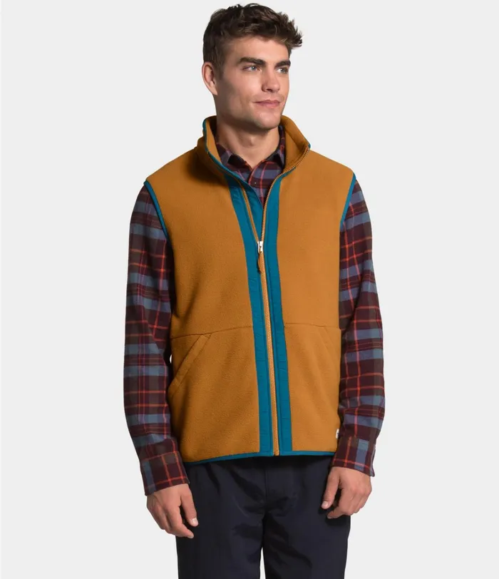 Mens Carbondale Vest Timber Tanmallard Blue The North Face Vests