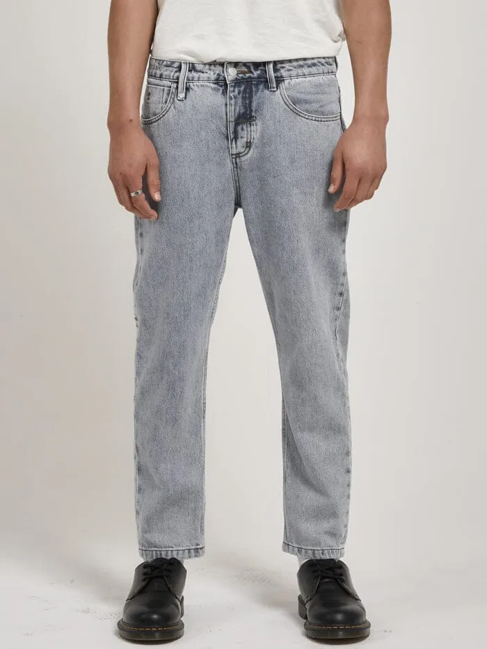 Mens Chopped Denim Jean Garage Blue Thrills Denim