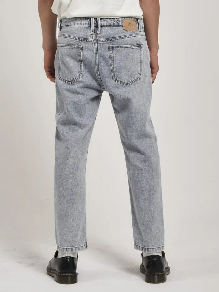 Mens Chopped Denim Jean Garage Blue Thrills Denim