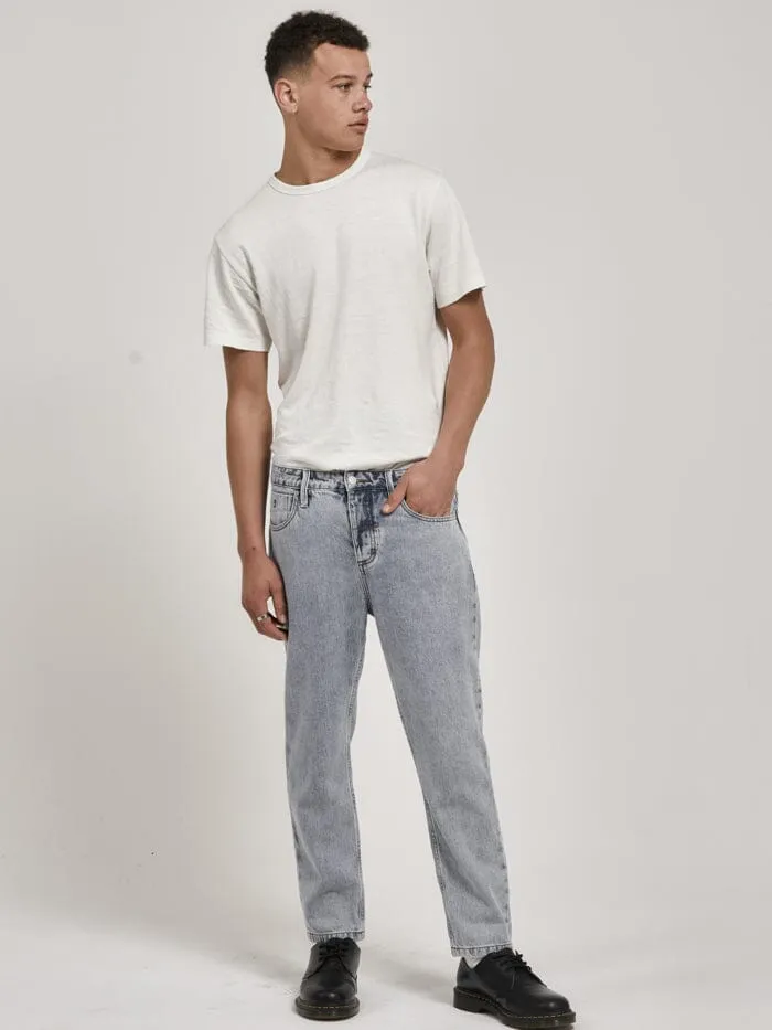 Mens Chopped Denim Jean Garage Blue Thrills Denim