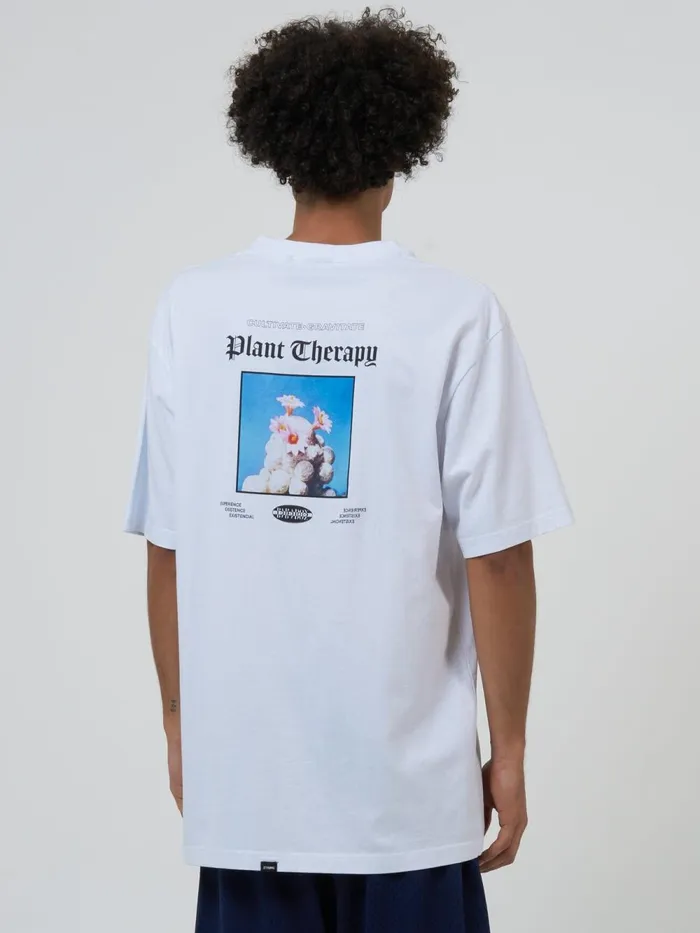 Mens Cultivate Gravitate Oversize Fit Tee White Thrills Tees and Tank Tops