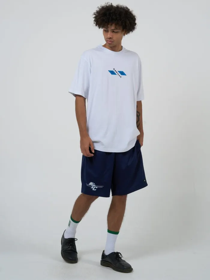 Mens Cultivate Gravitate Oversize Fit Tee White Thrills Tees and Tank Tops