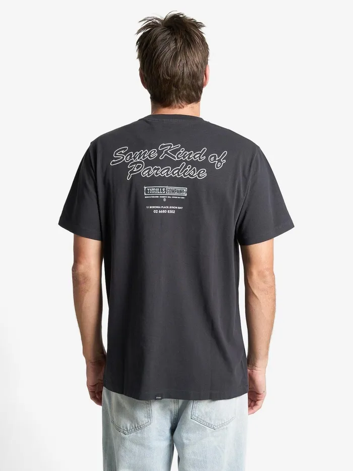 Mens Destination Merch Fit Tee Washed Black Thrills Tees and Tank Tops Mens Destination Merch Fit Tee Washed Black Thrills Tees and Tank Tops