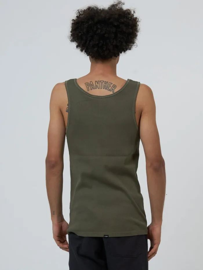 Mens Endless Rib Tank Deep Emerald Thrills Tees and Tank Tops