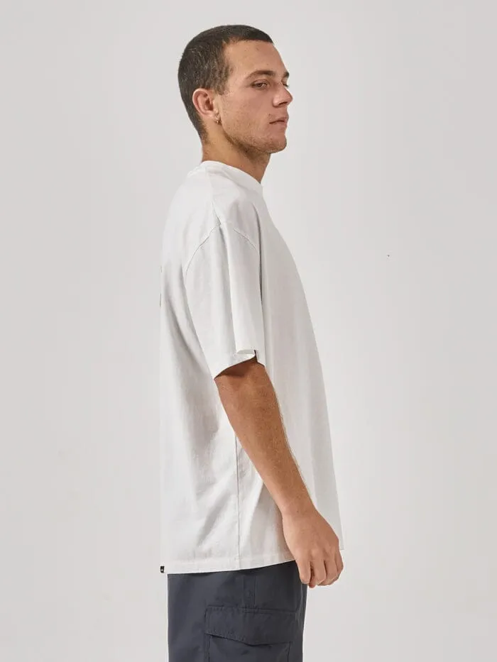 Mens Energy Special Box Fit Oversize Tee Dirty White Thrills Tees and Tank Tops