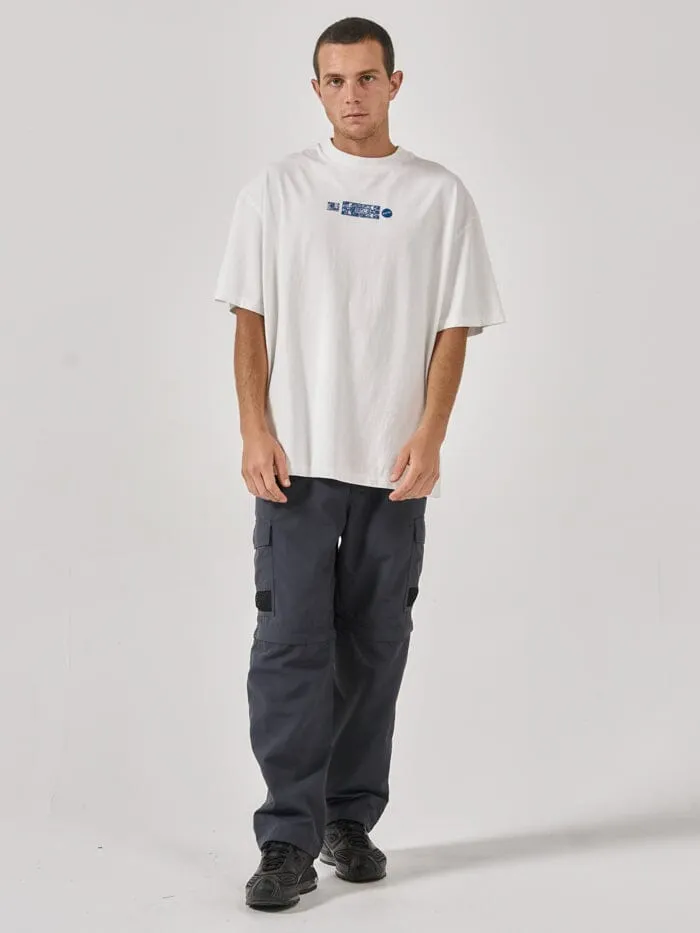 Mens Energy Special Box Fit Oversize Tee Dirty White Thrills Tees and Tank Tops